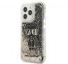 Karl Lagerfeld Liquid Glitter Gatsby hátlap tok Apple iPhone 13 Pro, fekete