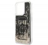 Karl Lagerfeld Liquid Glitter Gatsby hátlap tok Apple iPhone 13 Pro, fekete