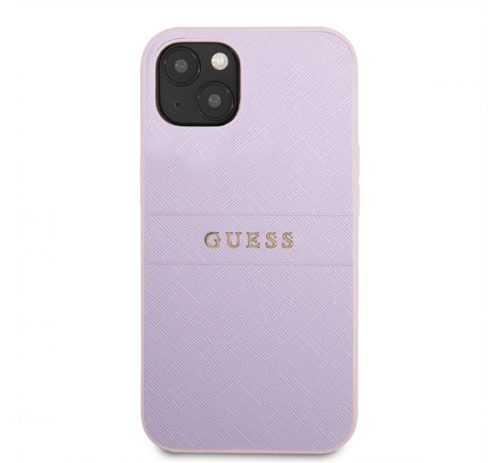 Guess PU Saffiano Apple iPhone 13 mini bőr hátlap tok, lila