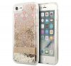 Guess Liquid Glitter Paisley Apple iPhone SE 2022/2020/8/7 hátlap tok, arany