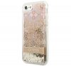 Guess Liquid Glitter Paisley Apple iPhone SE 2022/2020/8/7 hátlap tok, arany