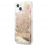 Guess Liquid Glitter Paisley Apple iPhone 13 mini hátlap tok, arany