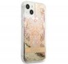 Guess Liquid Glitter Paisley Apple iPhone 13 mini hátlap tok, arany