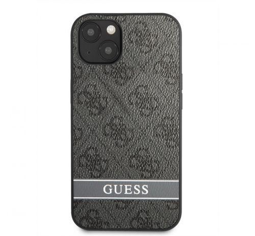 Guess 4G Stripe Apple iPhone 13 szilikon hátlap tok, fekete