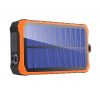 4smarts Solar Prepper napelemes külső akkumulátor, 2XUSB kimenet, 12000mAh Li-ion, fekete