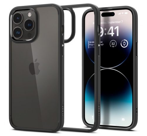 Spigen Ultra Hybrid Apple iPhone 14 Pro Black tok, fekete