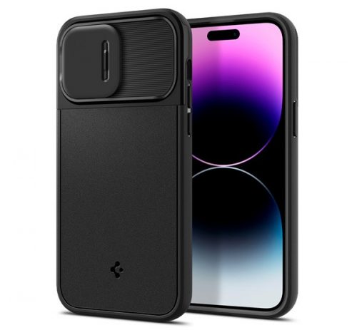 Spigen Optik Armor Apple iPhone 14 Pro Mag Black tok, fekete