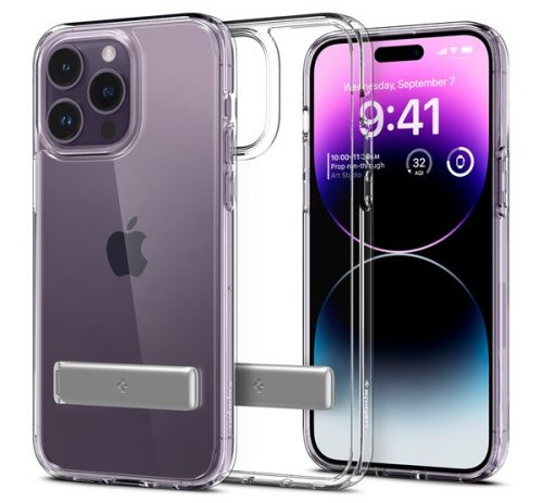 Spigen Ultra Hybrid S Apple iPhone 14 Pro Crystal Clear tok, átlátszó