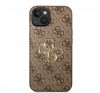 Guess PU 4G Metal Logo Apple iPhone 14 Plus hátlap tok, barna