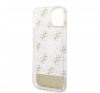 Guess Peony Glitter Script Logo Apple iPhone 14 hátlap tok, arany