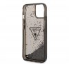 Guess Liquid Glitter Triangle Logo Apple iPhone 14 Plus hátlap tok, fekete