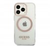 Guess Transparent MagSafe Apple iPhone 13 Pro Max hátlap tok, arany