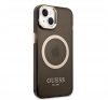 Guess Translucent MagSafe Apple iPhone 14 hátlap tok, fekete