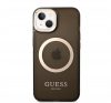 Guess Translucent MagSafe Apple iPhone 14 Plus hátlap tok, fekete