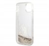 Karl Lagerfeld Liquid Glitter Choupette Eat hátlap tok Apple iPhone 14 Plus, arany