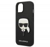 Karl Lagerfeld Head Saffiano bőr hátlap tok Apple iPhone 14 Plus, fekete