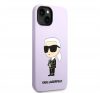 Karl Lagerfeld Liquid Ikonik NFT szilikon hátlap tok Apple iPhone 14 Plus, lila