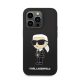 Karl Lagerfeld Liquid Ikonik NFT szilikon hátlap tok Apple iPhone 14 Pro, fekete