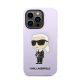 Karl Lagerfeld Liquid Ikonik NFT szilikon hátlap tok Apple iPhone 14 Pro, lila