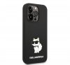 Karl Lagerfeld Liquid Choupette NFT szilikon hátlap tok Apple iPhone 14 Pro, fekete