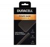 Duracell külső akkumulátor, 10000mAh, 18W, USB, Type-C, fekete