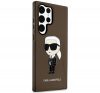 Karl Lagerfeld Ikonik Samsung Galaxy S23 Ultra, szilikon tok, fekete