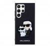 Karl Lagerfeld Saffiano Samsung Galaxy S23 Ultra, szilikon tok, fekete