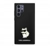 Karl Lagerfeld Silicone Choupette Samsung Galaxy S23 Ultra, szilikon tok, fekete