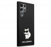 Karl Lagerfeld Silicone Choupette Samsung Galaxy S23 Ultra, szilikon tok, fekete