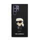 Karl Lagerfeld Silicone Ikonik Samsung Galaxy S23 Ultra, szilikon tok, fekete