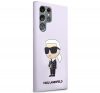 Karl Lagerfeld Silicone Ikonik Samsung Galaxy S23 Ultra, szilikon tok, lila