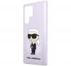 Karl Lagerfeld Silicone Ikonik Samsung Galaxy S23 Ultra, szilikon tok, lila