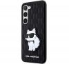 Karl Lagerfeld Saffiano Monogram Choupette Samsung Galaxy S23+, szilikon tok, fekete