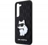 Karl Lagerfeld Saffiano Monogram Choupette Samsung Galaxy S23+, szilikon tok, fekete