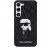 Karl Lagerfeld Saffiano Monogram Ikonik Samsung Galaxy S23+, szilikon tok, fekete