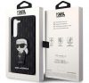 Karl Lagerfeld Saffiano Monogram Ikonik Samsung Galaxy S23+, szilikon tok, fekete