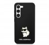 Karl Lagerfeld Silicone Choupette Samsung Galaxy S23+, szilikon tok, fekete