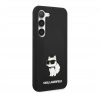 Karl Lagerfeld Silicone Choupette Samsung Galaxy S23+, szilikon tok, fekete