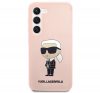 Karl Lagerfeld Silicone Ikonik Samsung Galaxy S23+, szilikon tok, rózsaszín