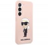 Karl Lagerfeld Silicone Ikonik Samsung Galaxy S23+, szilikon tok, rózsaszín