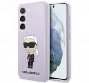 Karl Lagerfeld Silicone Ikonik Samsung Galaxy S23+, szilikon tok, lila