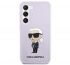 Karl Lagerfeld Silicone Ikonik Samsung Galaxy S23+, szilikon tok, lila