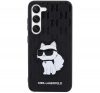 Karl Lagerfeld Saffiano Monogram Choupette Samsung Galaxy S23 szilikon tok, fekete