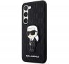 Karl Lagerfeld Saffiano Monogram Ikonik Samsung Galaxy S23 szilikon tok, fekete