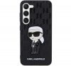 Karl Lagerfeld Saffiano Monogram Ikonik Samsung Galaxy S23 szilikon tok, fekete