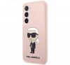 Karl Lagerfeld Silicone Ikonik Samsung Galaxy S23 szilikon tok, rózsaszín