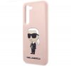 Karl Lagerfeld Silicone Ikonik Samsung Galaxy S23 szilikon tok, rózsaszín