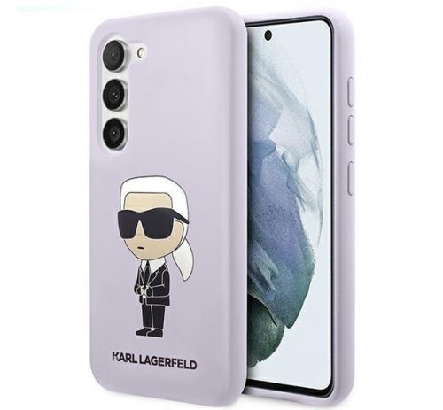 Karl Lagerfeld Silicone Ikonik Samsung Galaxy S23 szilikon tok, lila