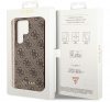 Guess 4G Metal Gold Samsung Galaxy S23 Ultra szilikon tok, barna