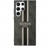 Guess 4G Printed Stripe Samsung Galaxy S23 Ultra szilikon tok, fekete